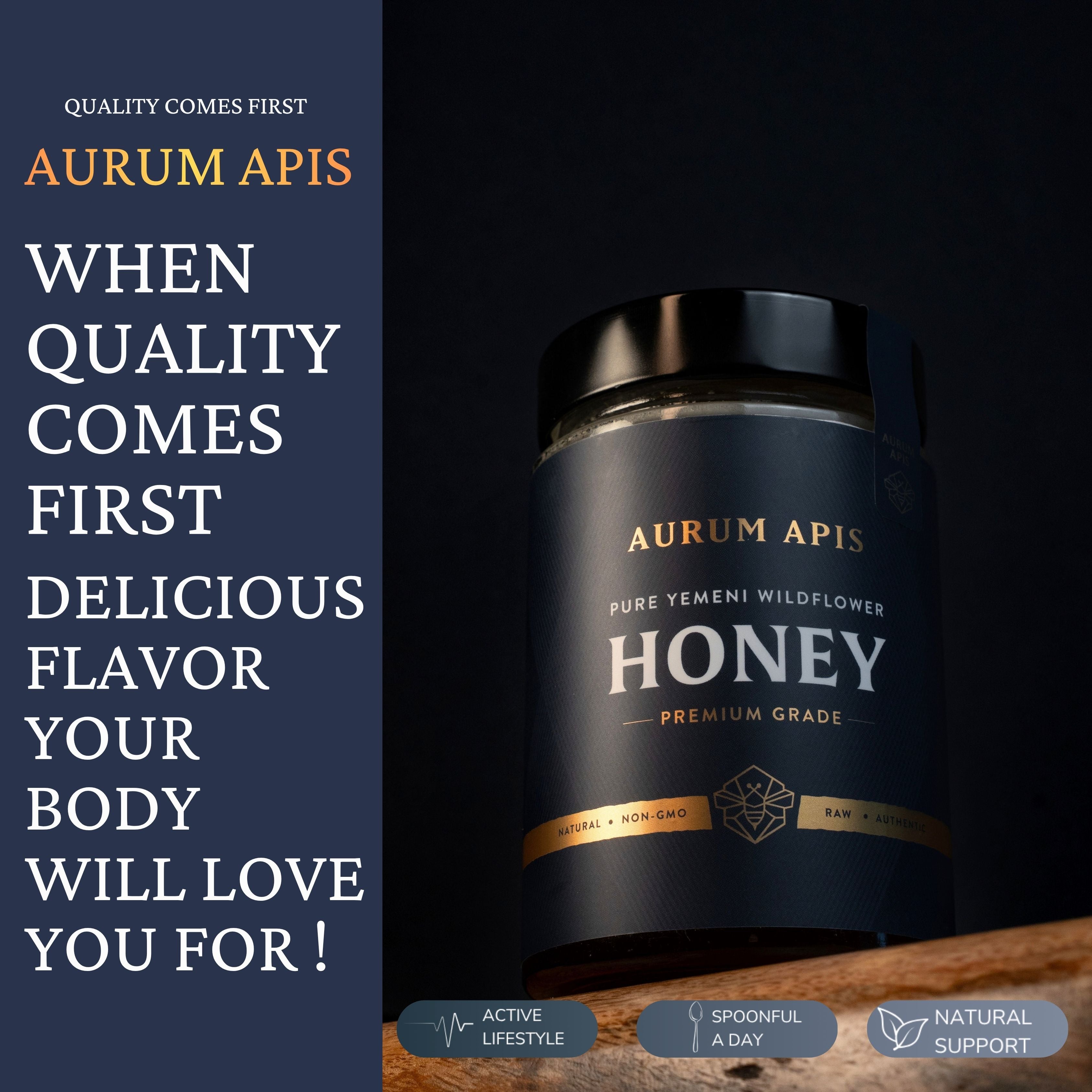 Yemeni Wildflower Honey 100% Raw Organic Pure Honey