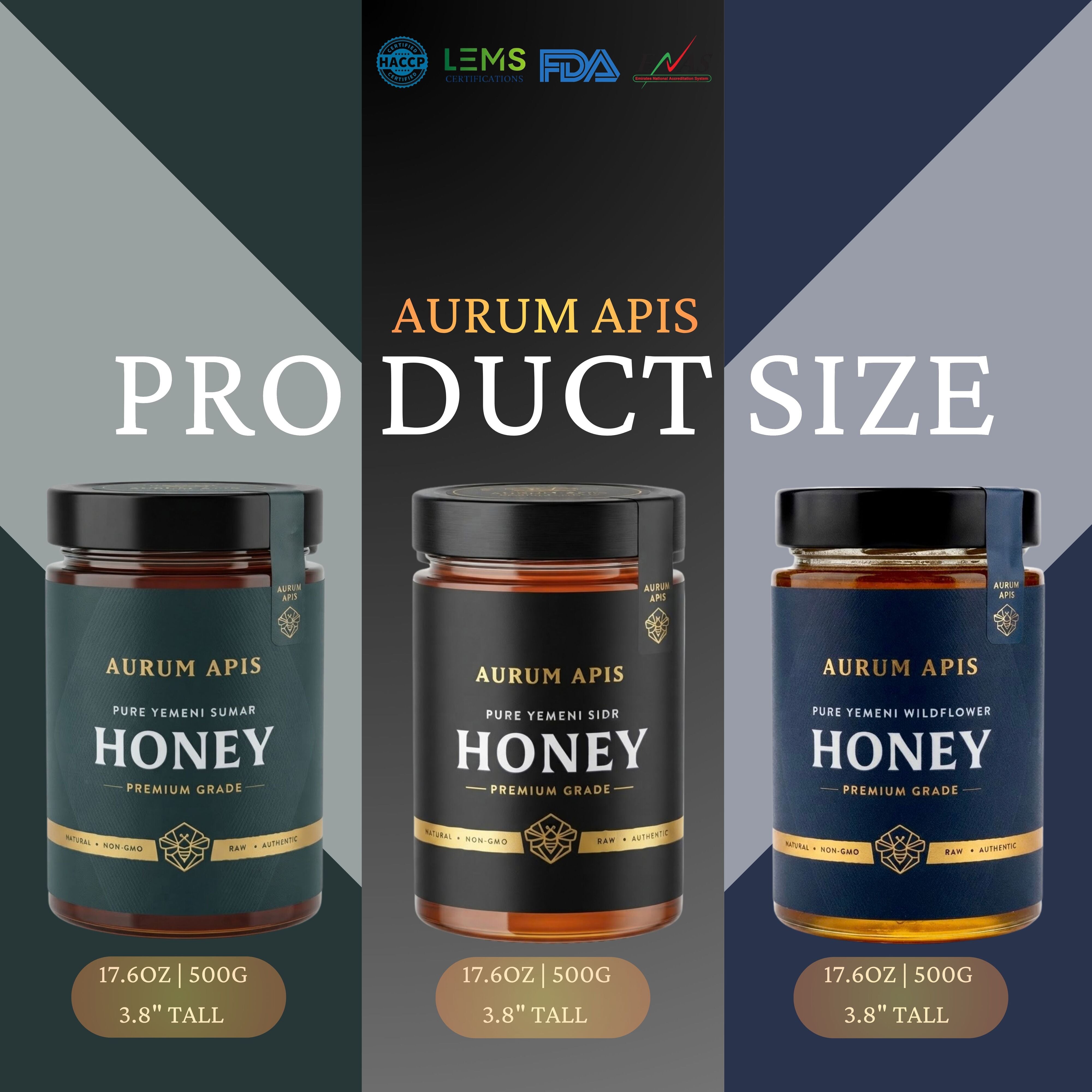Yemeni Honey Gift Box – Premium 3-Jar Honey Gift Set