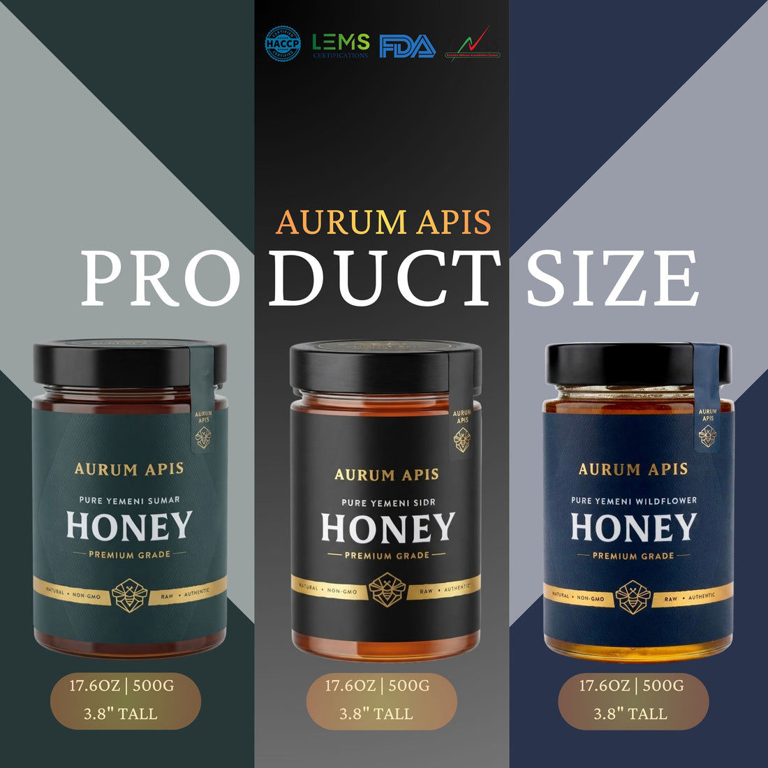 Yemeni Honey Gift Box – Premium 3-Jar Honey Gift Set
