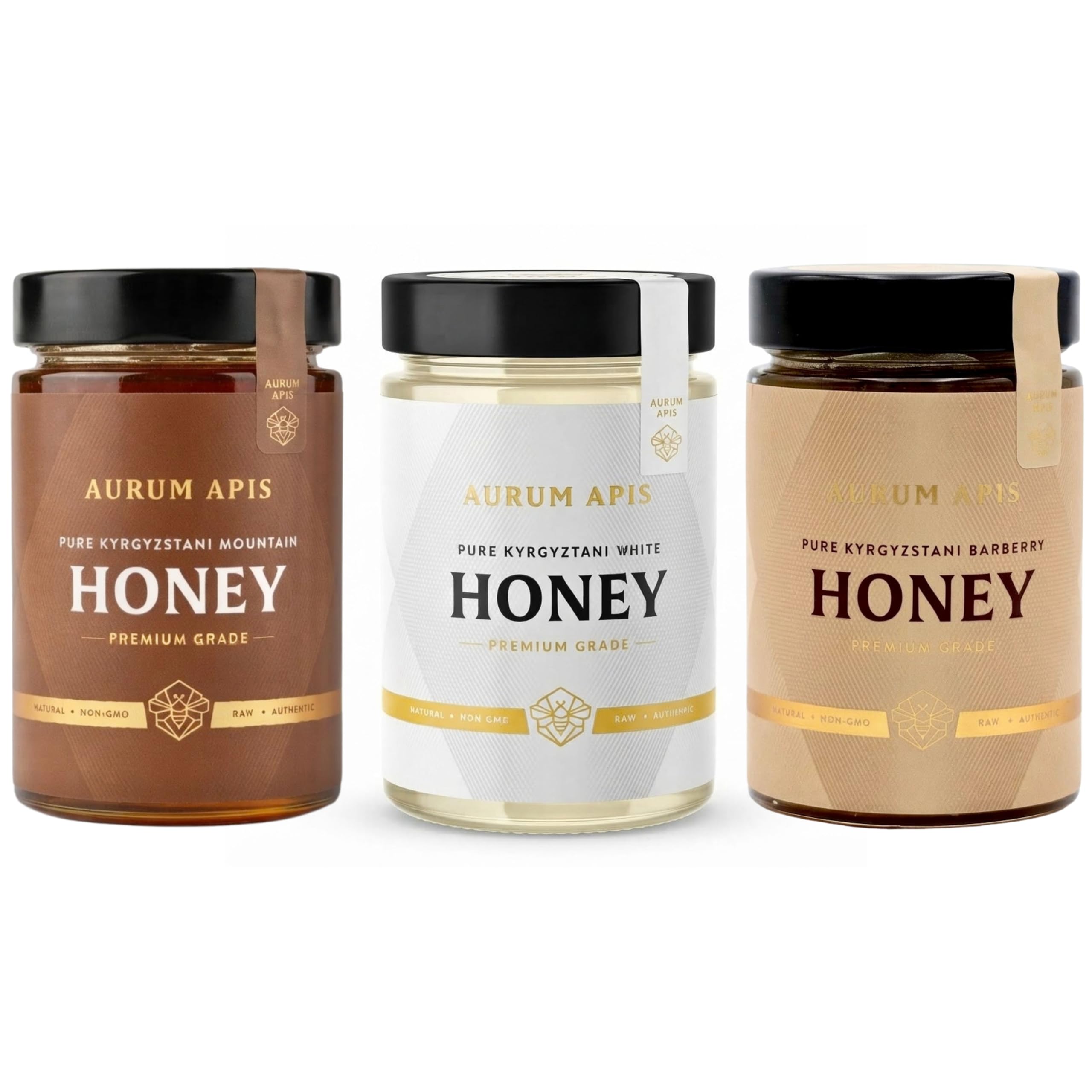 Kyrgyzstani Honey Gift Box- (Pack of 3) - 100% Pure Honey
