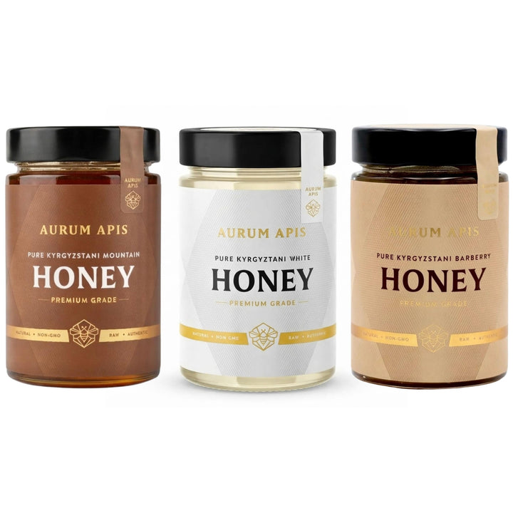 Kyrgyzstani Honey Gift Box- (Pack of 3) - 100% Pure Honey