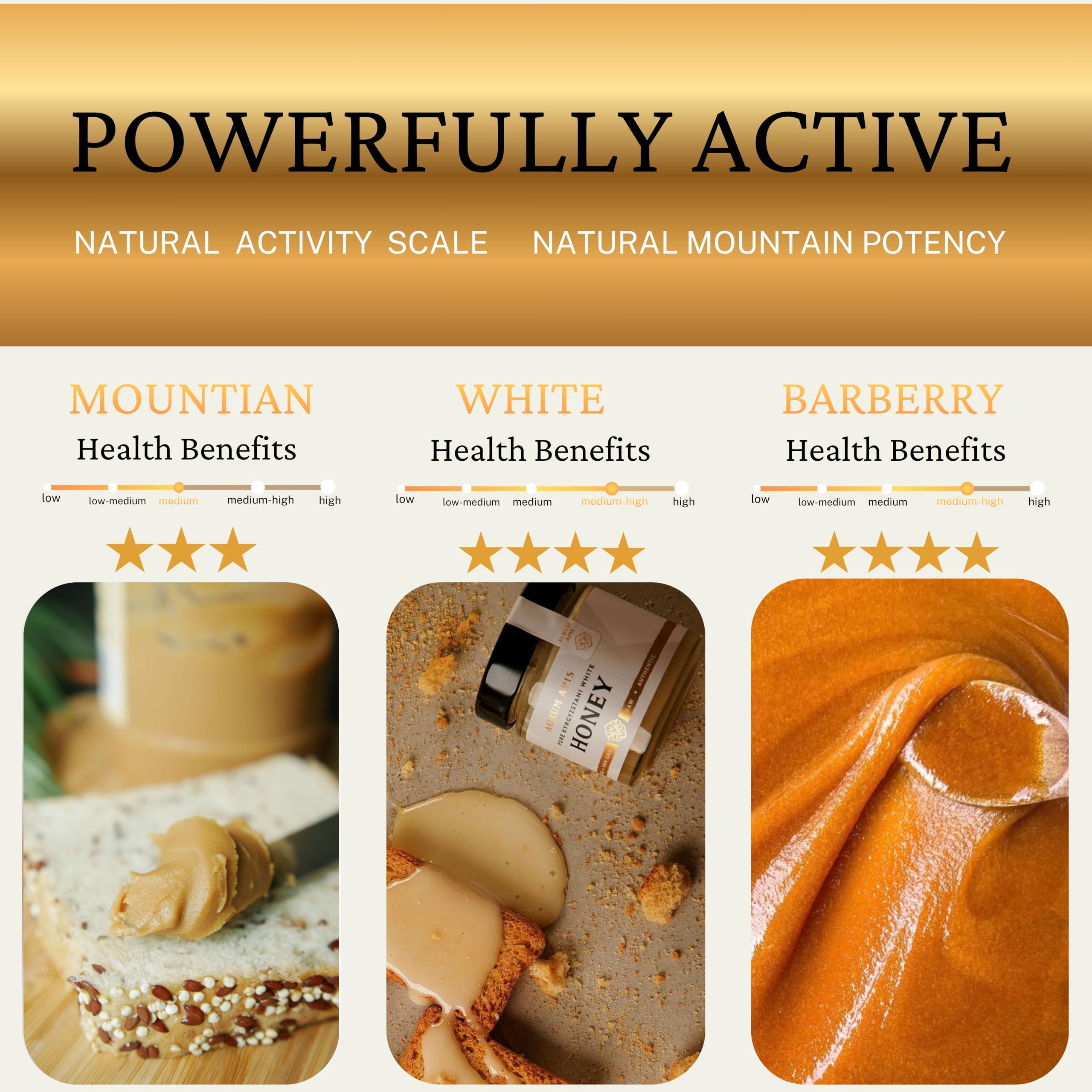 Kyrgyzstani Honey Gift Box- (Pack of 3) - 100% Pure Honey
