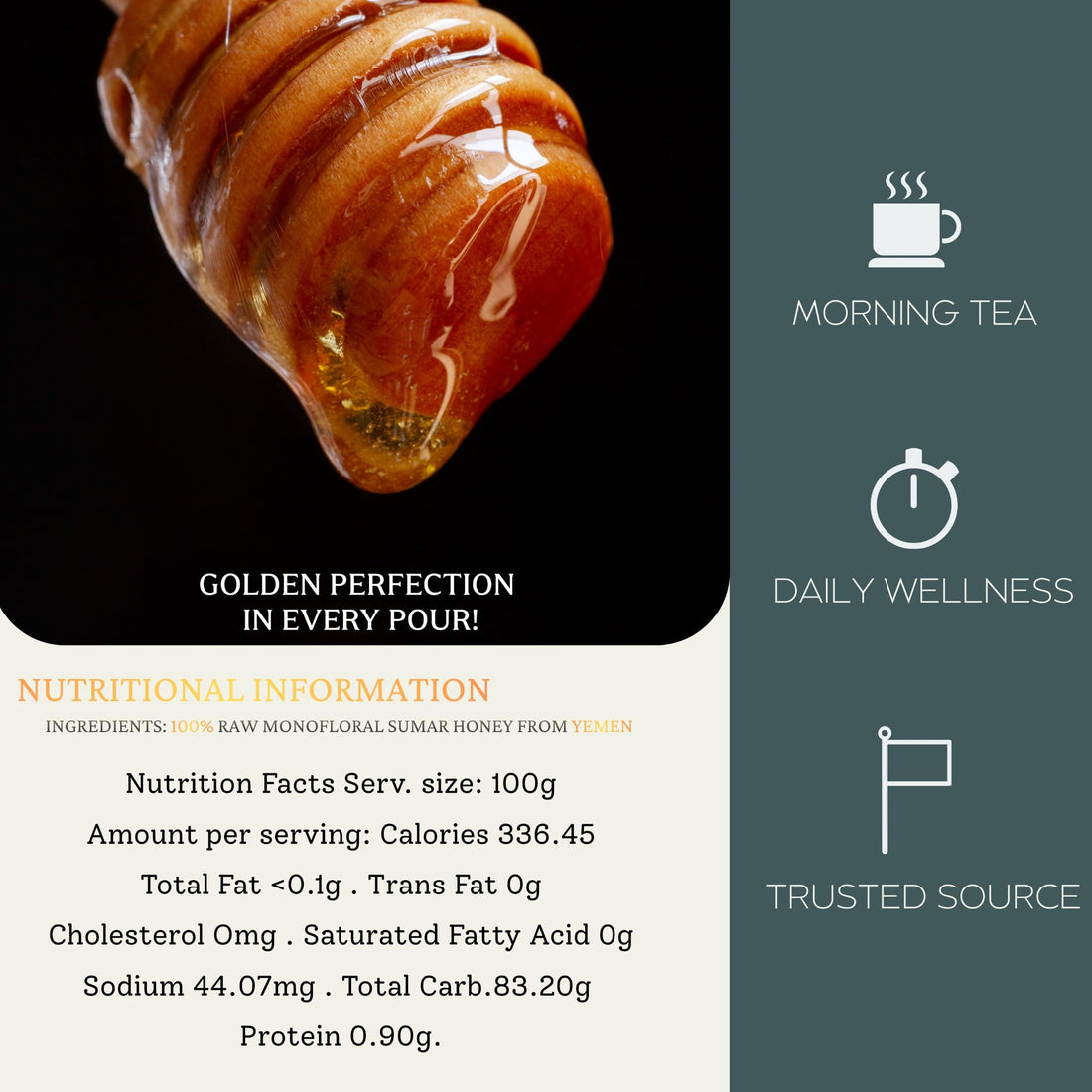 Yemeni Sumar Honey 100% Raw Organic Pure Honey