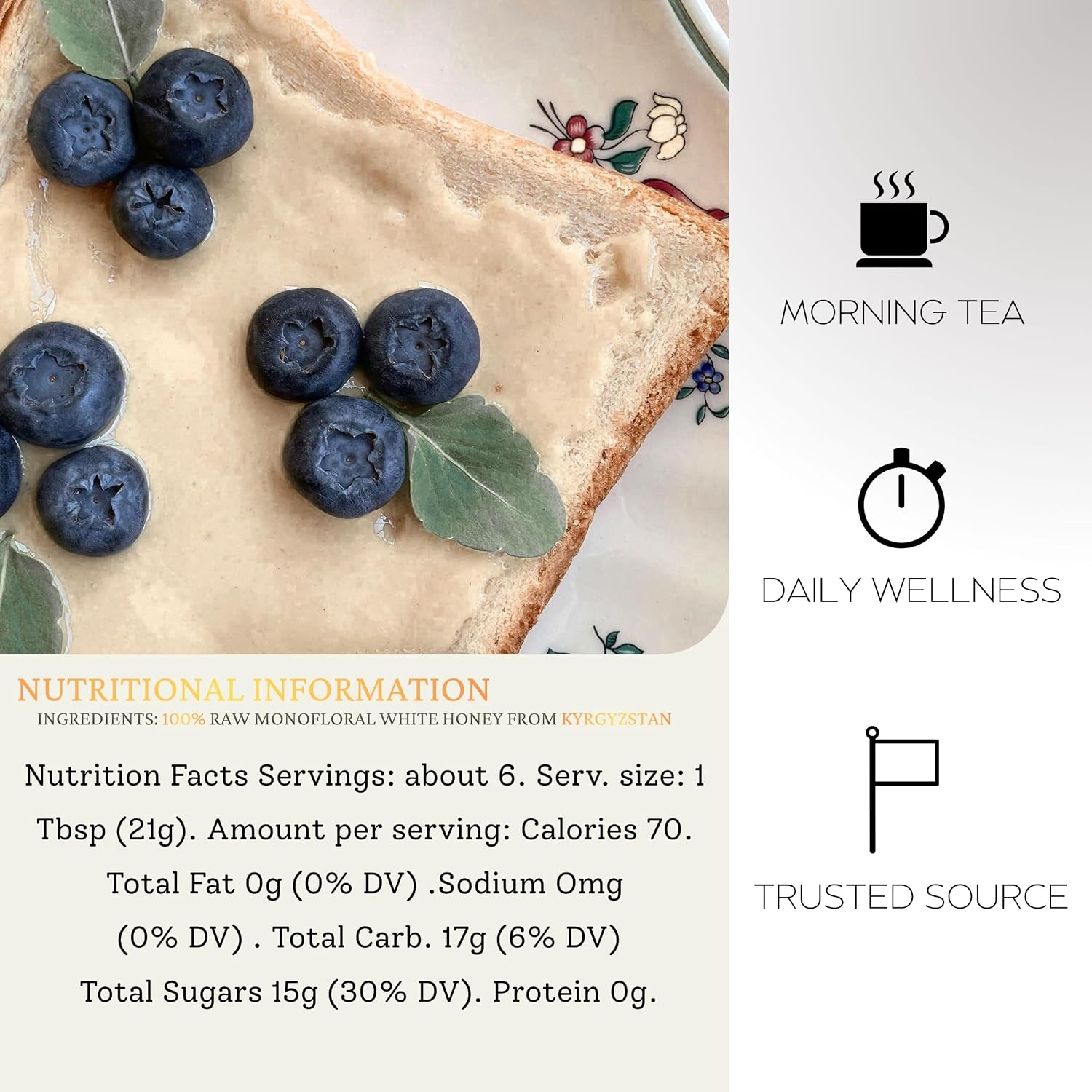 Kyrgyzstani White Honey – Premium Raw Honey