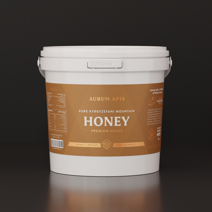 Kyrgyzstani Mountain Honey - Aurum Apis Premium Honey - Pure & Organic - 5KG