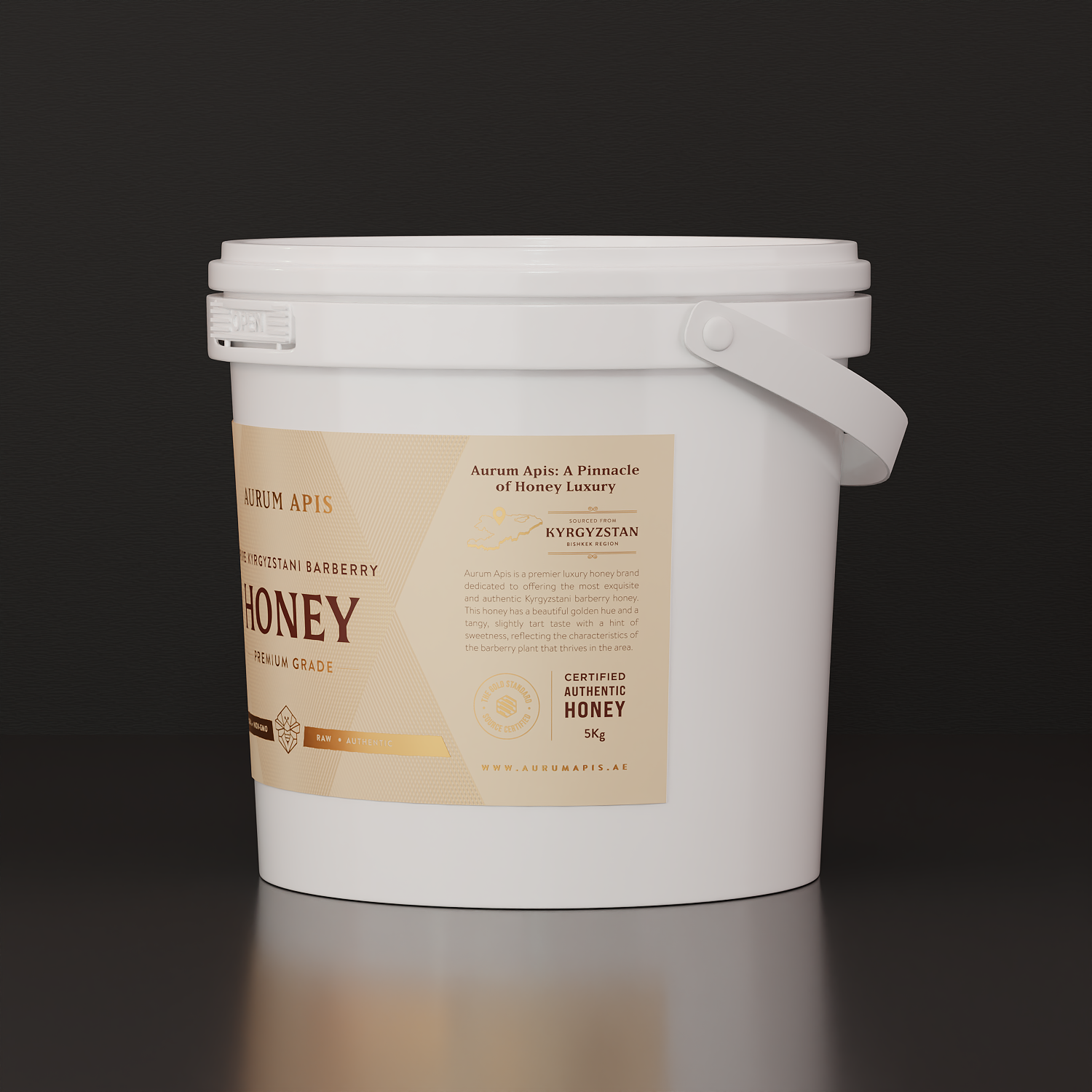 Kyrgyzstani Barberry Honey - Aurum Apis Premium Honey - Pure & Organic - 5KG