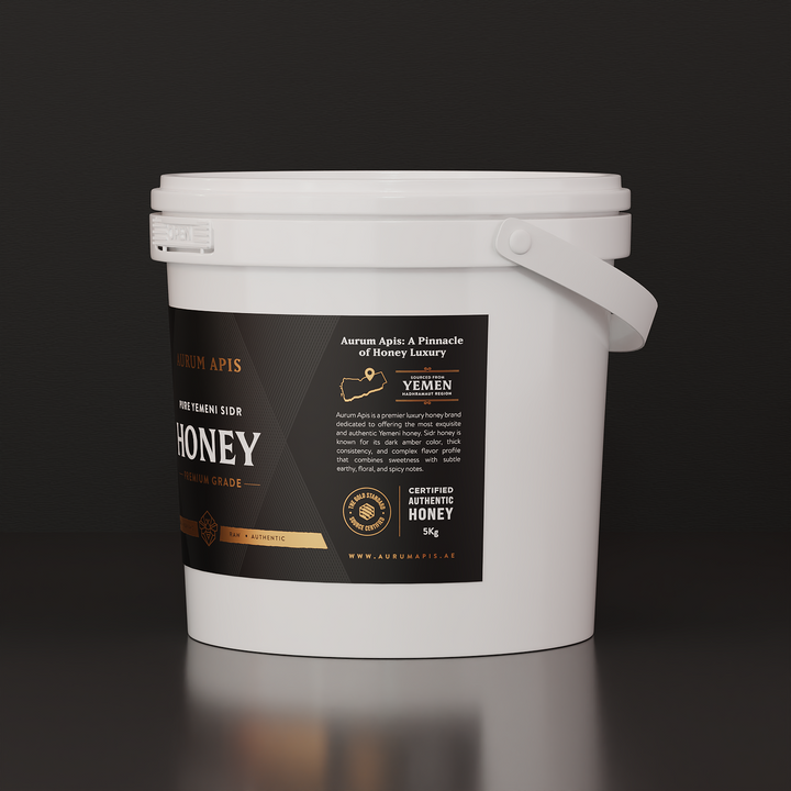 Yemeni Sidr Honey Aurum Apis Premium Grade Raw Honey - Pure & Organic - 5KG