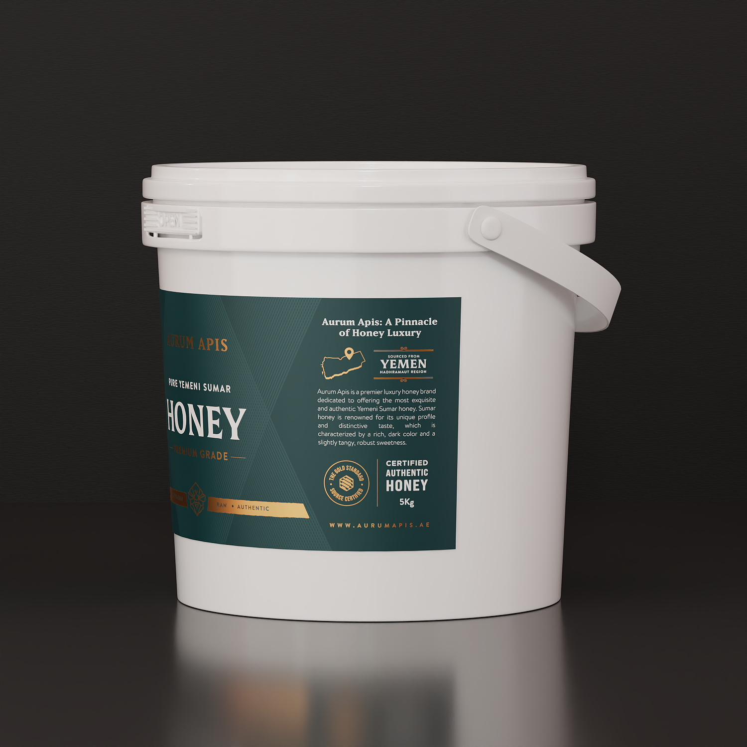 Yemeni Sumar Honey - Aurum Apis Premium Honey - Pure & Organic - 5KG