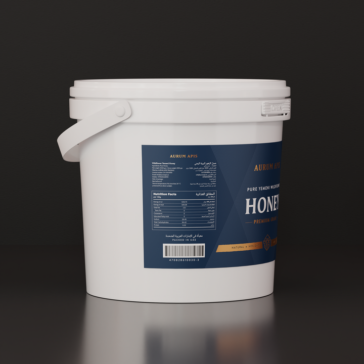 Yemeni Wildflower Honey Aurum Apis Premium Grade - Pure & Organic - 5KG