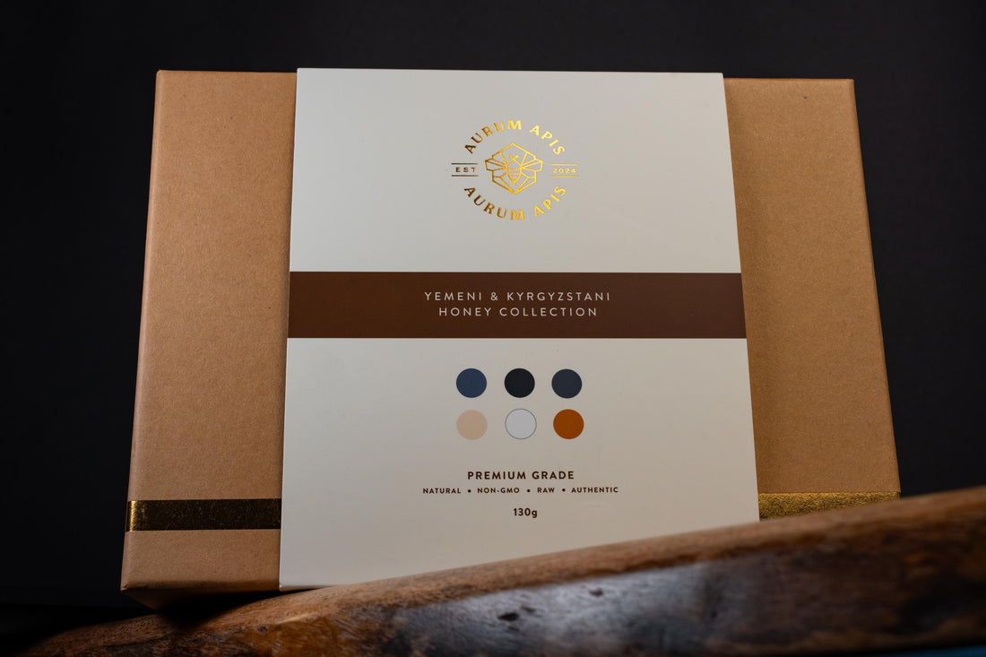 Yemeni & Kyrgyzstani Honey Gift Box (Pack of 6) - Premium Grade Raw Honey