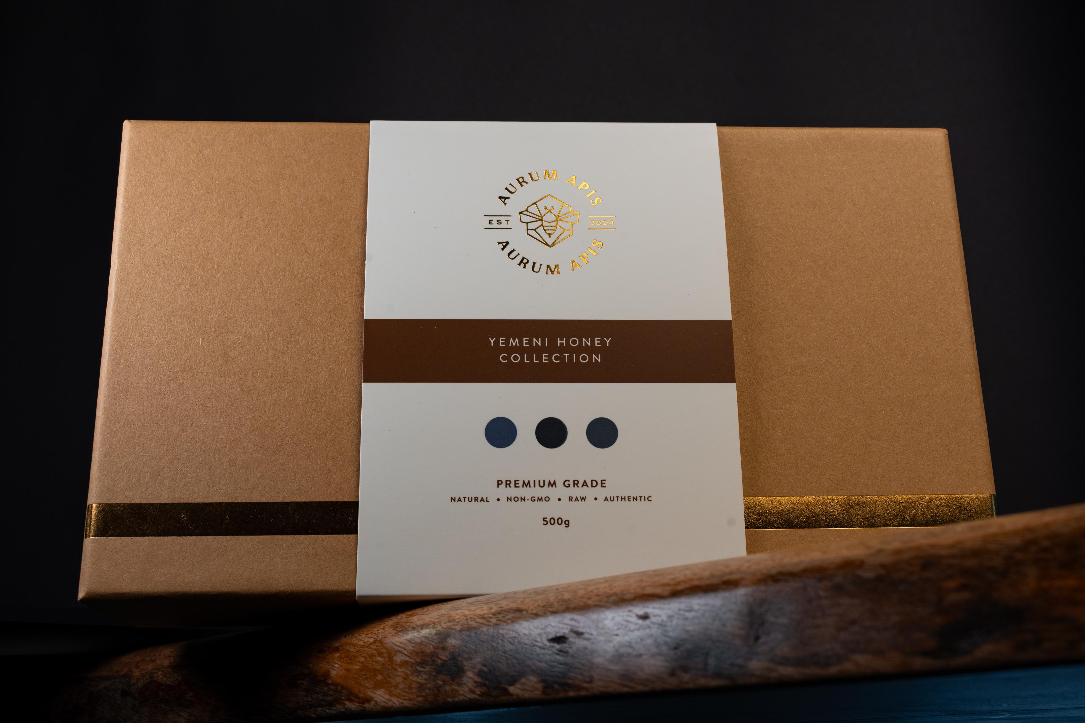 Yemeni Honey - Gift Box (Pack of 3) Premium Grade - Pure & Raw Honey