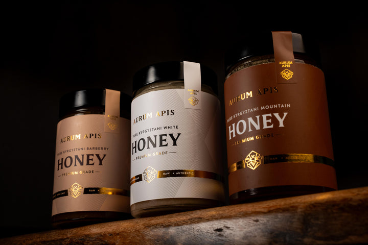 Kyrgyzstani Honey Gift Box- (Pack of 3) Premium Grade Raw & Pure Honey