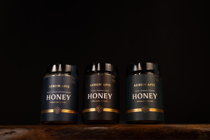 Yemeni Honey - Gift Box (Pack of 3) Premium Grade - Pure & Raw Honey