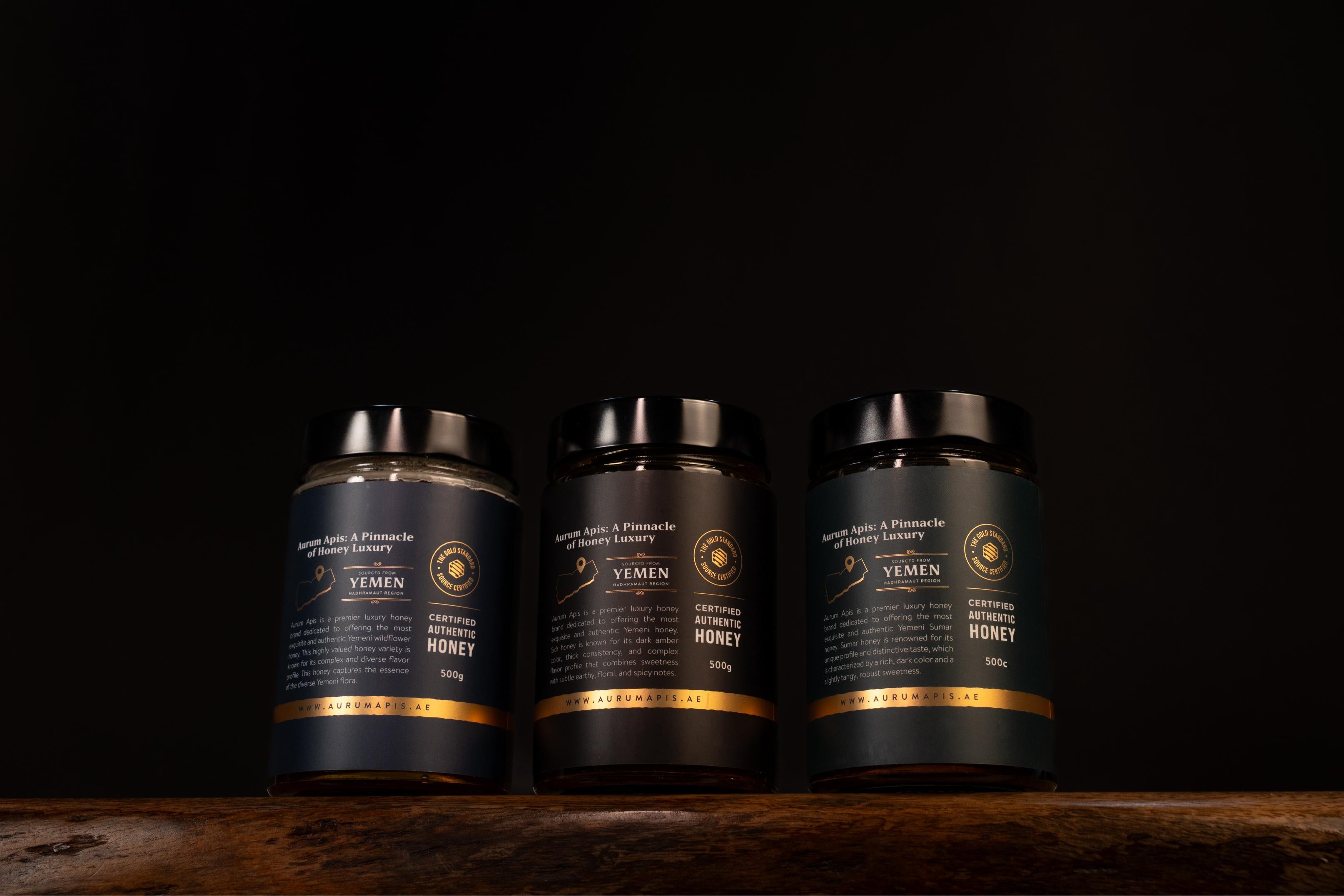Yemeni Honey - Gift Box (Pack of 3) Premium Grade - Pure & Raw Honey