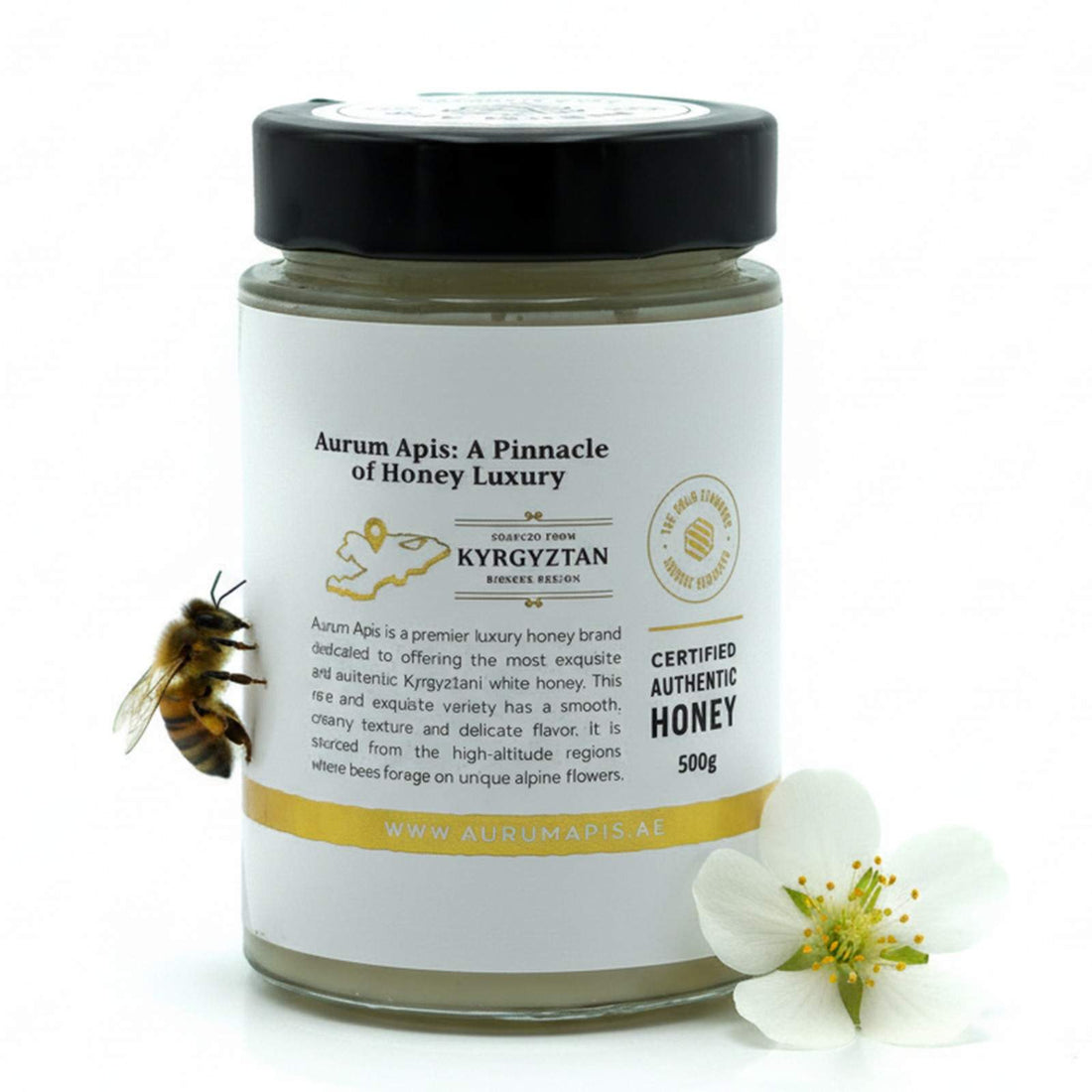 Kyrgyzstani White Honey 100% Raw Organic Pure Honey