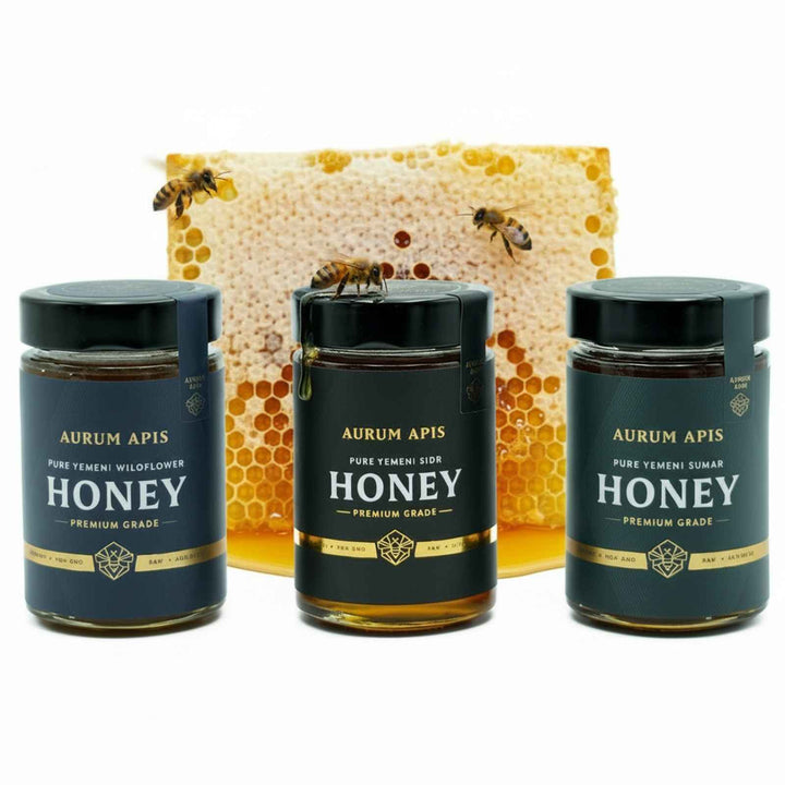 Yemeni Honey - Gift Box (Pack of 3) Premium Grade - Pure & Raw Honey