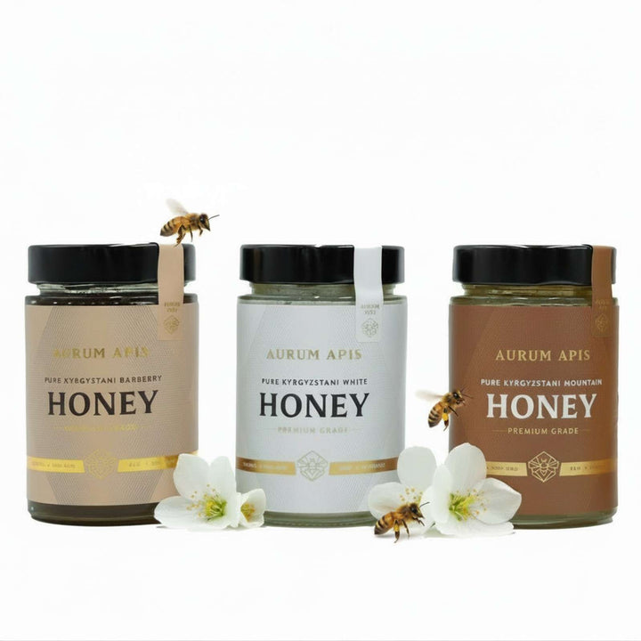 Kyrgyzstani Honey Gift Box- (Pack of 3) Premium Grade Raw & Pure Honey