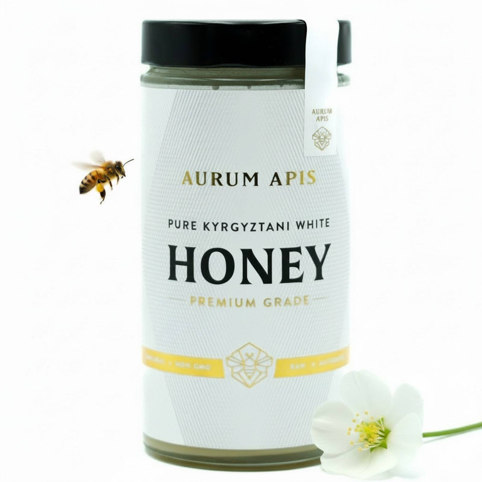 Kyrgyzstani White Honey 100% Raw Organic Pure Honey