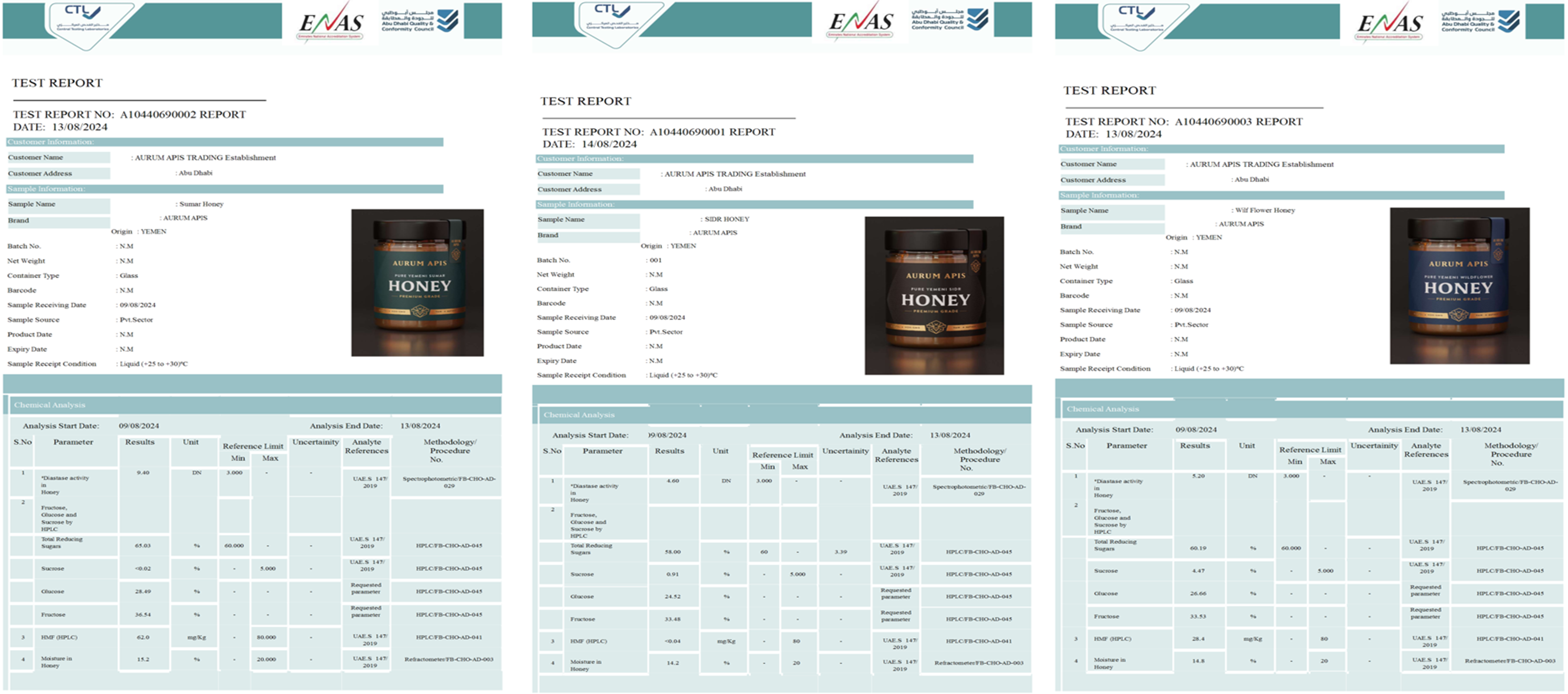 certification - Aurum Apis