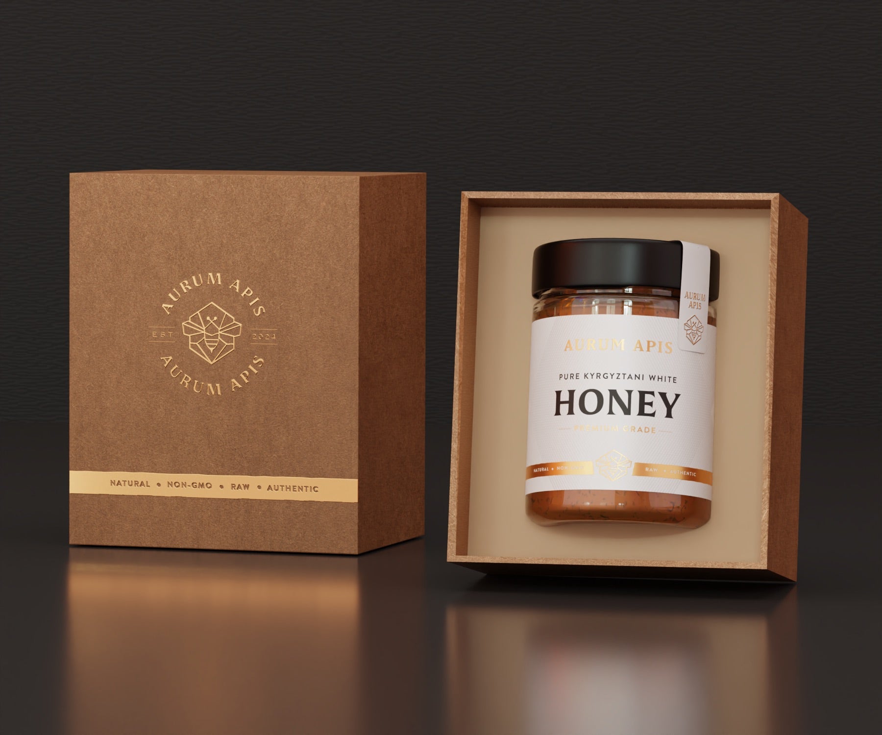 Kyrgyzstani White Honey Aurum Apis Premium - Raw & Pure | | Aurum Apis