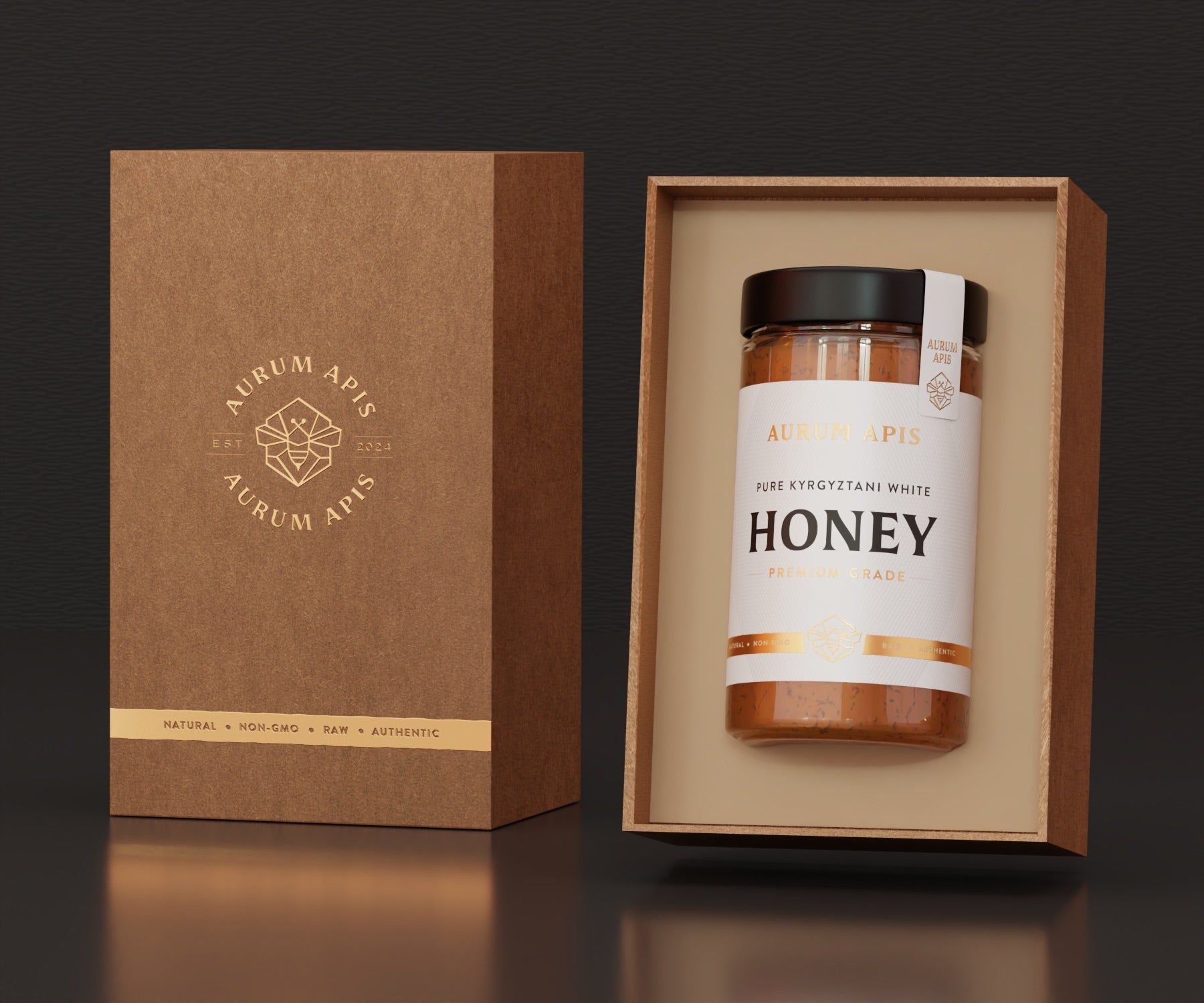 Kyrgyzstani White Honey Aurum Apis Premium - Raw & Pure | | Aurum Apis