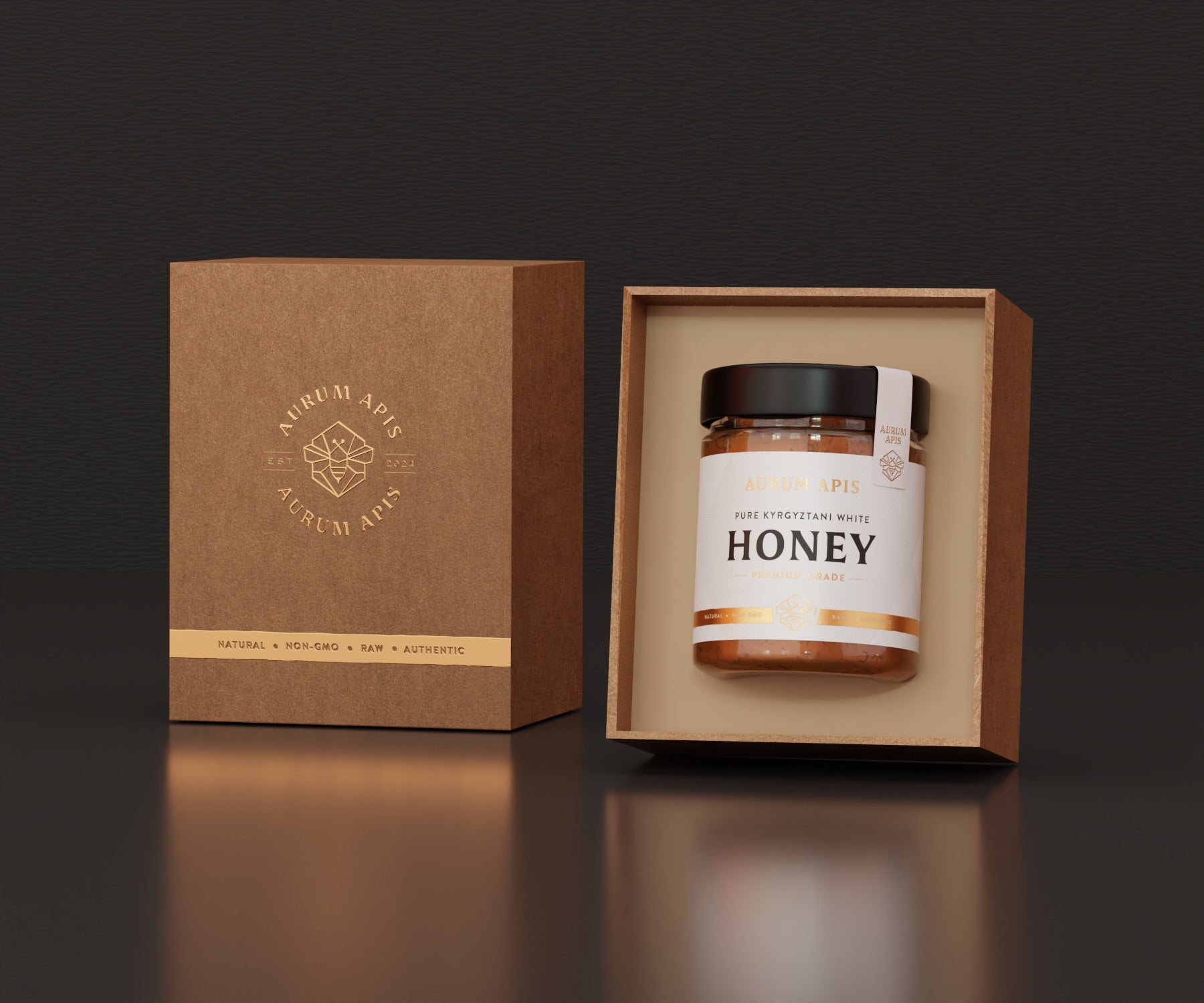 Kyrgyzstani White Honey Aurum Apis Premium - Raw & Pure | | Aurum Apis